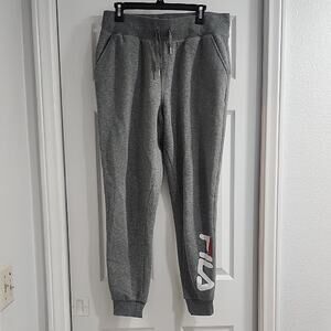 Fila Kids Charcoal Joggers with Logo